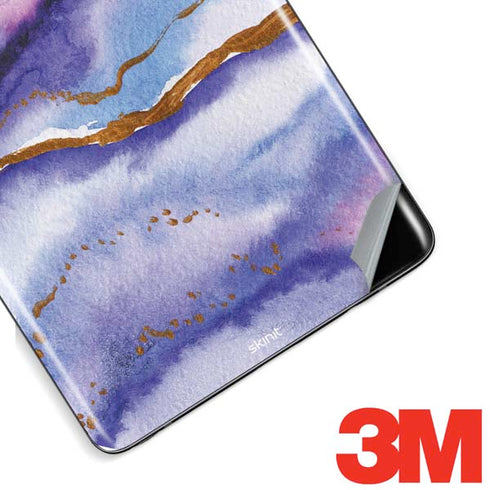 Blue Violet Watercolor Geode Galaxy Note 8 Skin