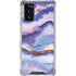 Blue Violet Watercolor Geode Galaxy Note20 5G Clear Case
