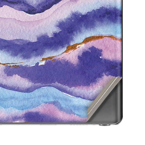 Blue Violet Watercolor Geode Galaxy Note20 5G Skin