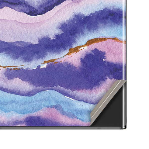 Blue Violet Watercolor Geode Galaxy Note20 Ultra 5G Skin