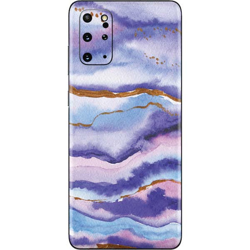 Blue Violet Watercolor Geode Galaxy S20 Plus Skin