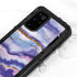 Blue Violet Watercolor Geode Galaxy S20 Plus Waterproof Case