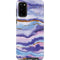Blue Violet Watercolor Geode Galaxy S20 Pro Case