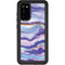 Blue Violet Watercolor Geode Galaxy S20 Waterproof Case
