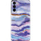 Blue Violet Watercolor Geode Galaxy S21 5G Skin