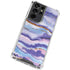 Blue Violet Watercolor Geode Galaxy S21 Ultra 5G Clear Case