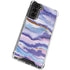 Blue Violet Watercolor Geode Galaxy S22 Clear Case
