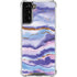 Blue Violet Watercolor Geode Galaxy S22 Plus Clear Case