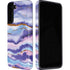 Blue Violet Watercolor Geode Galaxy S22 Plus Pro Case