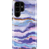 Blue Violet Watercolor Geode Galaxy S22 Ultra Pro Case