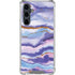Blue Violet Watercolor Geode Galaxy S23 FE Clear Case