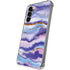 Blue Violet Watercolor Geode Galaxy S24 Plus Clear Case