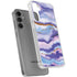 Blue Violet Watercolor Geode Galaxy S24 Plus Clear Case