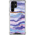 Blue Violet Watercolor Geode Galaxy S24 Ultra Clear Case