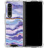 Blue Violet Watercolor Geode Galaxy Z Fold4 5G Clear Case
