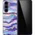 Blue Violet Watercolor Geode Galaxy Z Fold5 5G Skin