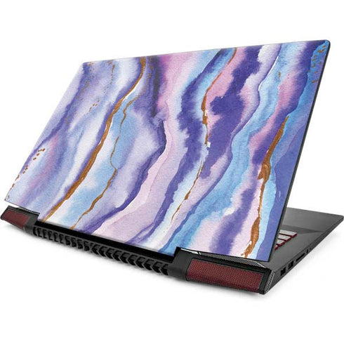 Blue Violet Watercolor Geode Lenovo IdeaPad Skin