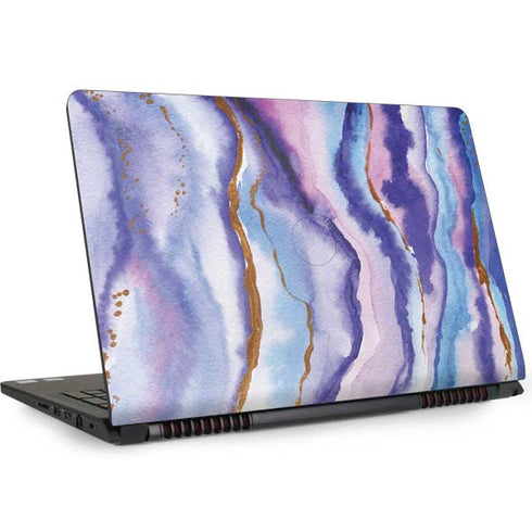 Blue Violet Watercolor Geode Dell Inspiron Skin