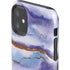 Blue Violet Watercolor Geode iPhone 11 Impact Case