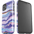 Blue Violet Watercolor Geode iPhone 11 Impact Case