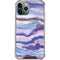 Blue Violet Watercolor Geode iPhone 12 Pro Clear Case