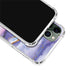 Blue Violet Watercolor Geode iPhone 12 Pro Clear Case