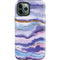 Blue Violet Watercolor Geode iPhone 12 Pro Max Impact Case
