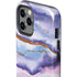 Blue Violet Watercolor Geode iPhone 12 Pro Max Impact Case