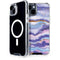 Blue Violet Watercolor Geode iPhone 13 MagSafe Case