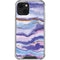 Blue Violet Watercolor Geode iPhone 13 Mini Clear Case