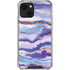 Blue Violet Watercolor Geode iPhone 13 Mini Clear Case