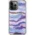 Blue Violet Watercolor Geode iPhone 13 Pro Max Clear Case