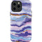 Blue Violet Watercolor Geode iPhone 13 Pro Max Impact Case