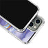 Blue Violet Watercolor Geode iPhone 15 Pro Clear Case