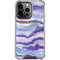 Blue Violet Watercolor Geode iPhone 15 Pro Clear Case