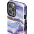 Blue Violet Watercolor Geode iPhone 15 Pro Max Impact Case