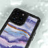 Blue Violet Watercolor Geode iPhone 14 Pro Max Waterproof Case