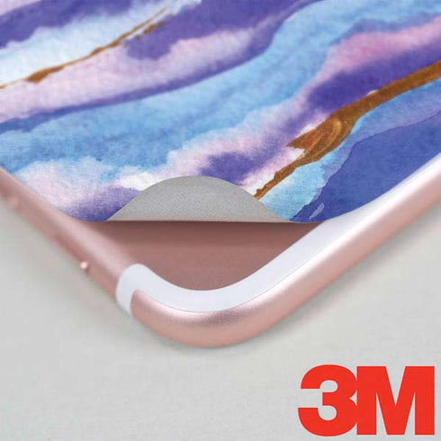 Blue Violet Watercolor Geode iPhone 7 Plus Skin