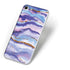 Blue Violet Watercolor Geode iPhone 8 Skin