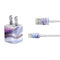 Blue Violet Watercolor Geode iPhone Charger (5W USB) Skin