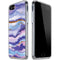 Blue Violet Watercolor Geode iPhone SE (2nd & 3rd Gen) Clear Case
