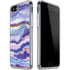 Blue Violet Watercolor Geode iPhone SE (2nd & 3rd Gen) Clear Case