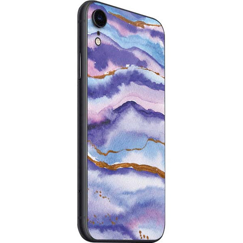 Blue Violet Watercolor Geode iPhone SE (2nd & 3rd Gen) Skin