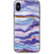 Blue Violet Watercolor Geode iPhone X Skin