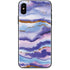 Blue Violet Watercolor Geode iPhone X Skin
