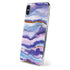 Blue Violet Watercolor Geode iPhone X Skin