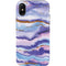 Blue Violet Watercolor Geode iPhone XS Pro Case