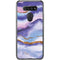 Blue Violet Watercolor Geode LG K51/Q51 Clear Case