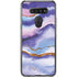 Blue Violet Watercolor Geode LG K51/Q51 Clear Case