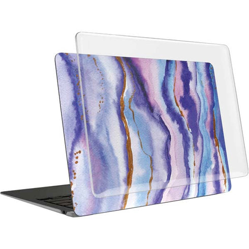 Blue Violet Watercolor Geode MacBook Air 13in M1 (2021) Case plus Skin
